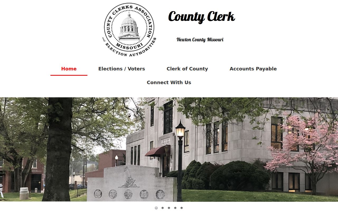 Newton County court records distinction between County Clerk and Circuit Clerk
