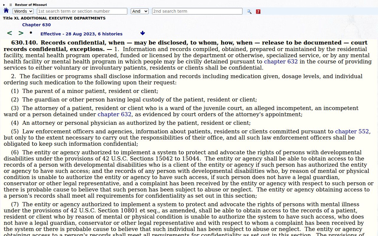 Newton County criminal docket access and mental-health record confidentiality