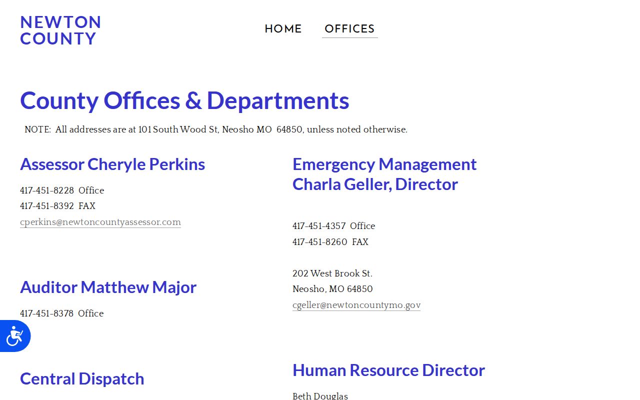 Newton County court docket Circuit Clerk and 40th Circuit Court contact routing