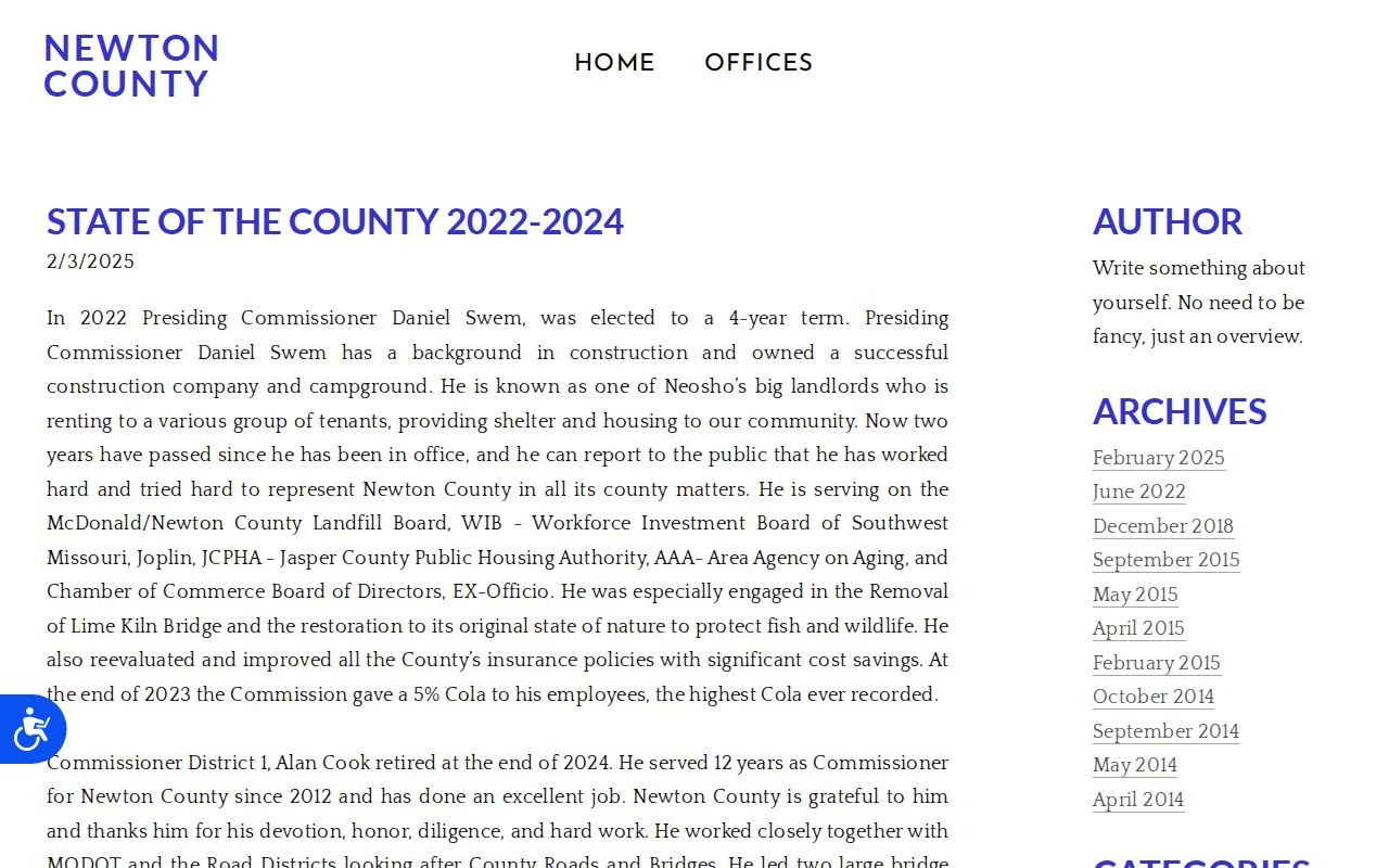 Newton County court docket Justice Center history and court technology context