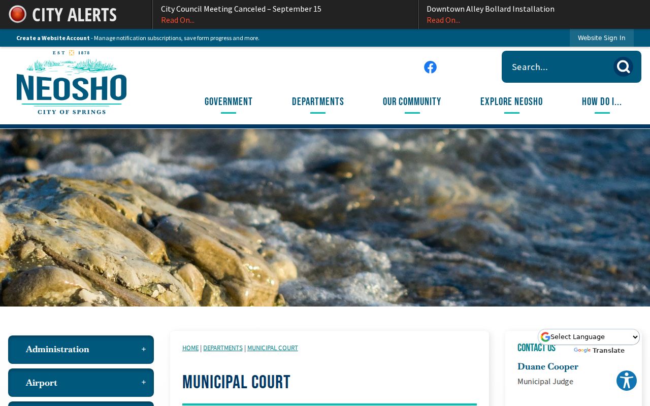 Newton County Neosho court docket Municipal Court dates and payment information